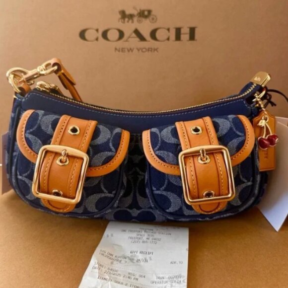 Coach Ashton bag in signature denim CY700 NWT - Picture 2 of 8
